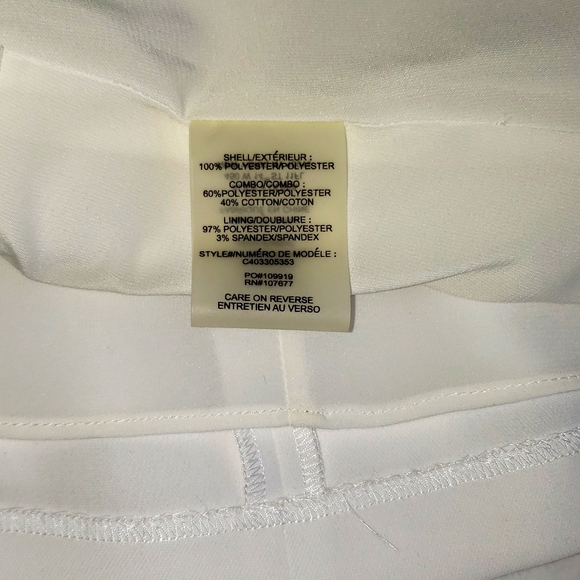 ALICE + OLIVIA New Pleat Flair Mini Skirt Contrast Knit White Size 8 Women's - Picture 10 of 11